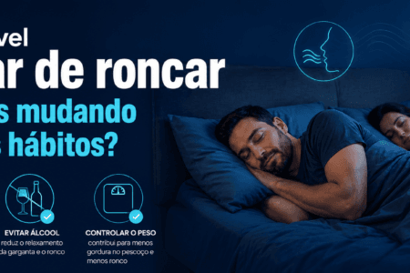 parar de roncar mudando hábitos