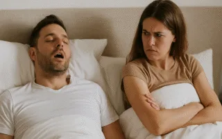 Dormir separado é a solução para o ronco