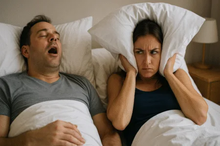 Ronco dormir separado afasta o casal