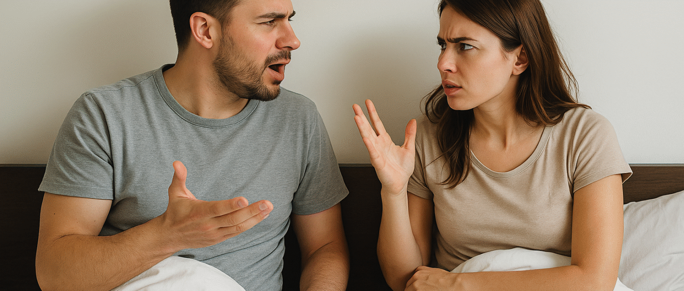 Ronco Dormir separado traz mais paz