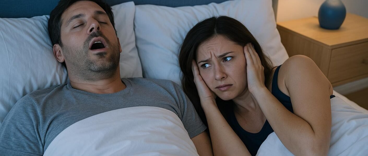 Ele ronca e ainda diz que é normal