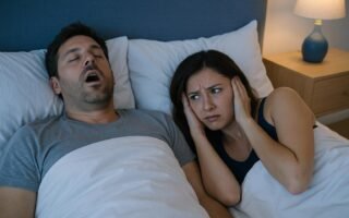 Ele ronca e ainda diz que é normal