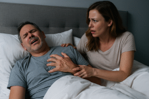 Ronco causa infarto durante o sono