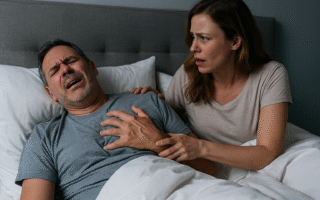 Ronco causa infarto durante o sono