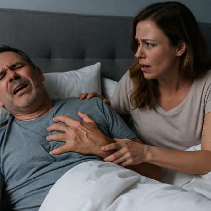 Ronco causa infarto durante o sono