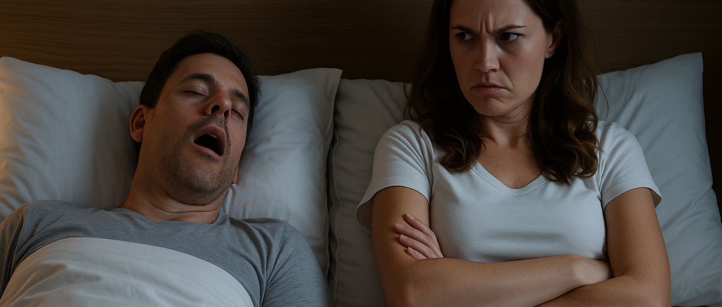 o ronco pode levar ao divórcio do sono