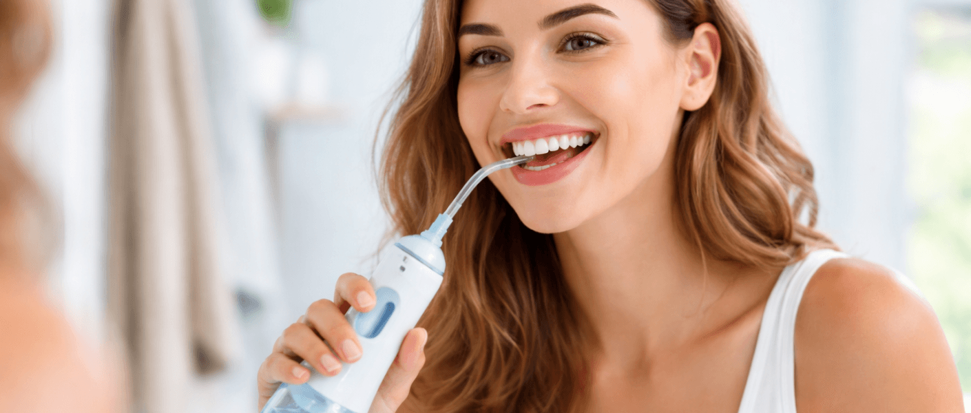 Irrigador dental elétrico funciona