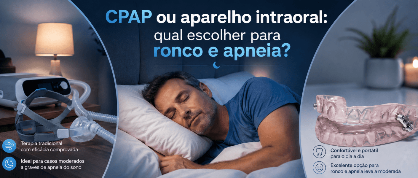 CPAP ou aparelho intraoral