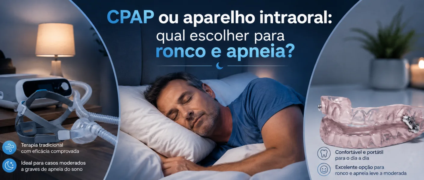 CPAP ou aparelho intraoral