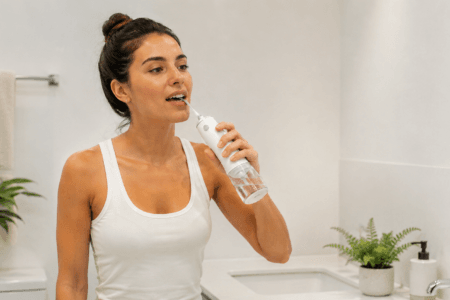Irrigador dental ou fio dental