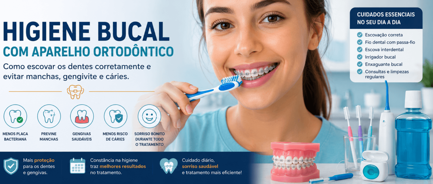 Higiene Bucal com Aparelho Ortodôntico
