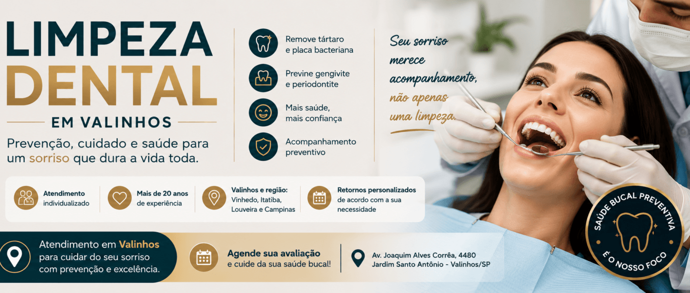 Limpeza Dental em Valinhos