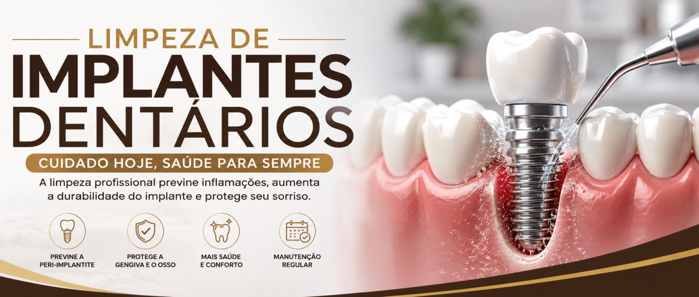 Limpeza de Implantes Dentários