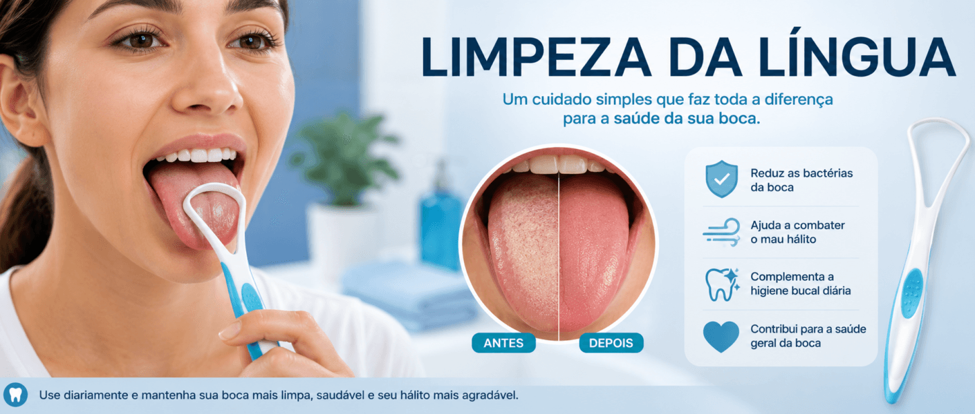 limpeza da língua