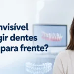 Aparelho invisível corrige dentes projetados para frente