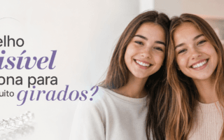 Aparelho invisível funciona para dentes muito girados