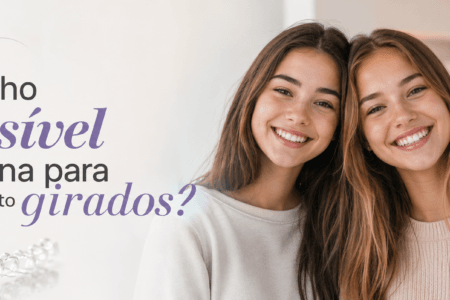Aparelho invisível funciona para dentes muito girados