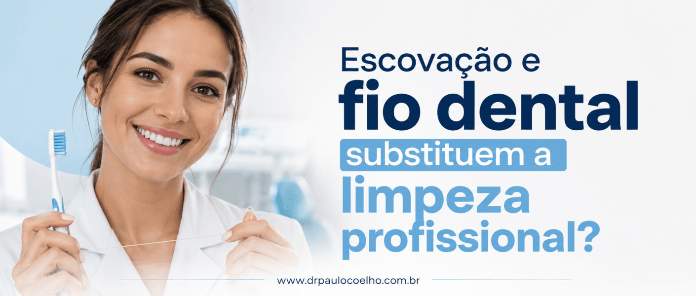 Escovação e fio dental substituem a limpeza profissional
