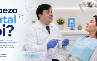 Limpeza dental dói