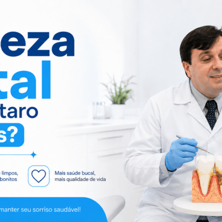 Limpeza dental remove tártaro dos dentes