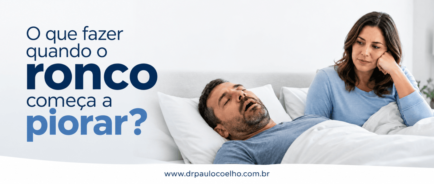 O que fazer quando o ronco começa a piorar