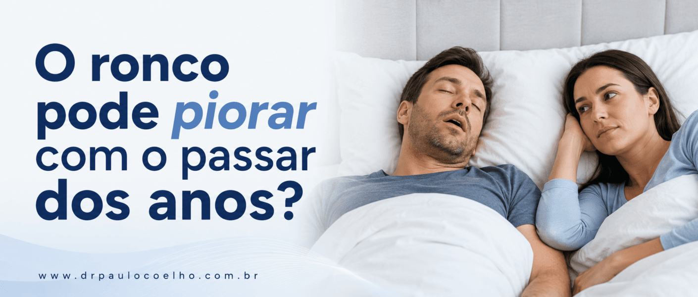 O ronco pode piorar com o passar dos anos
