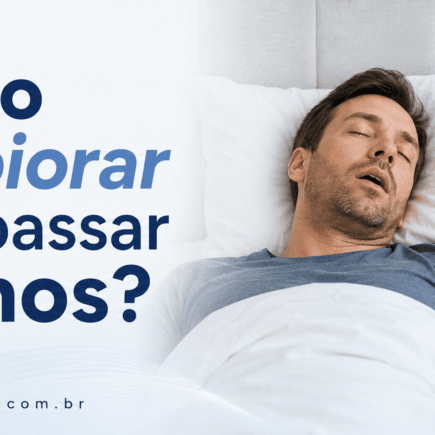 O ronco pode piorar com o passar dos anos