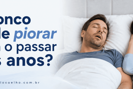 O ronco pode piorar com o passar dos anos