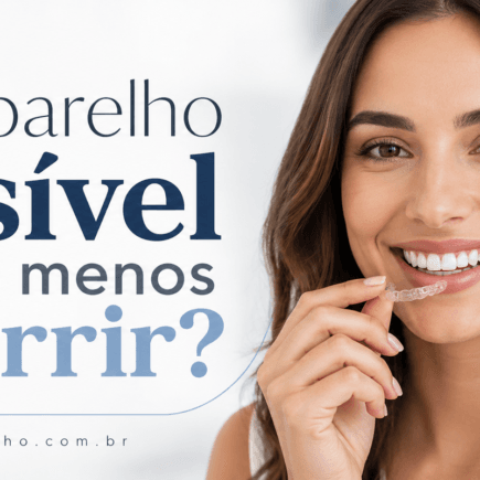 Qual aparelho invisível aparece menos ao sorrir