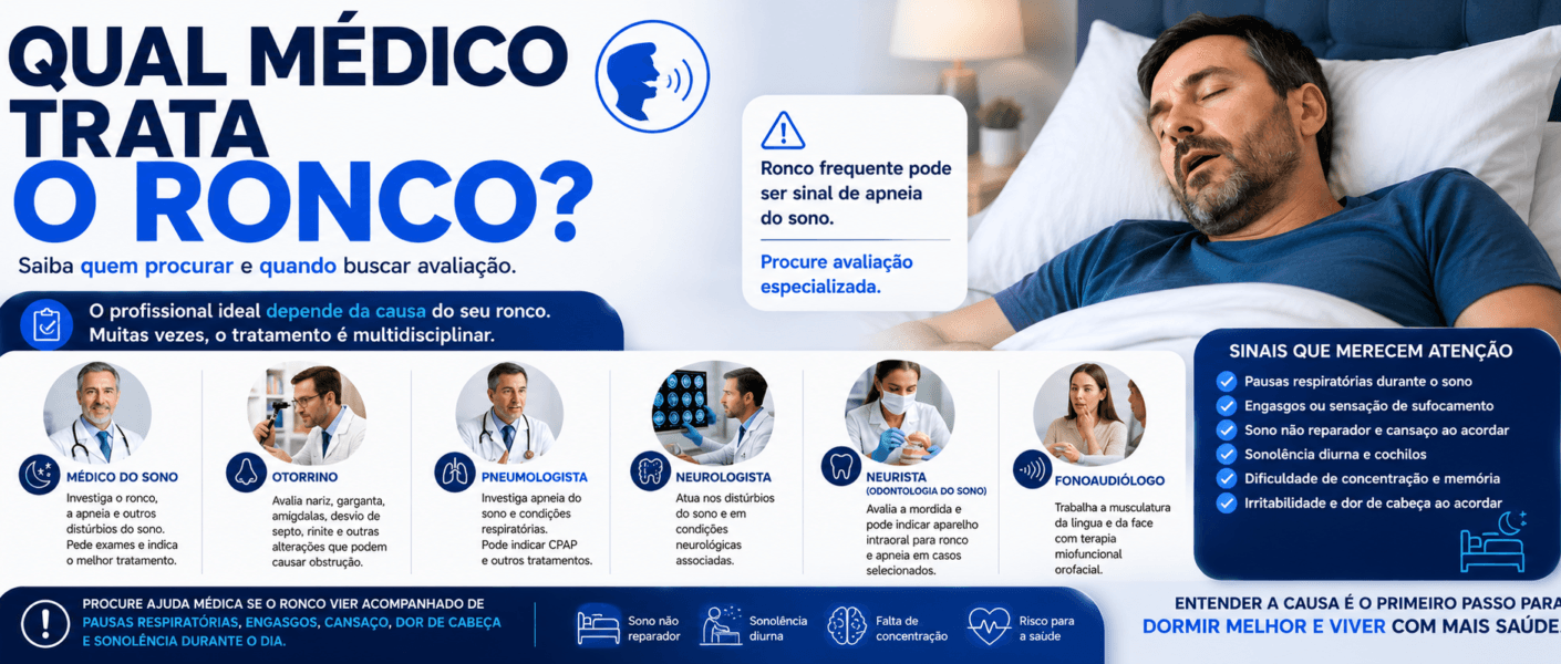 Qual médico trata o ronco