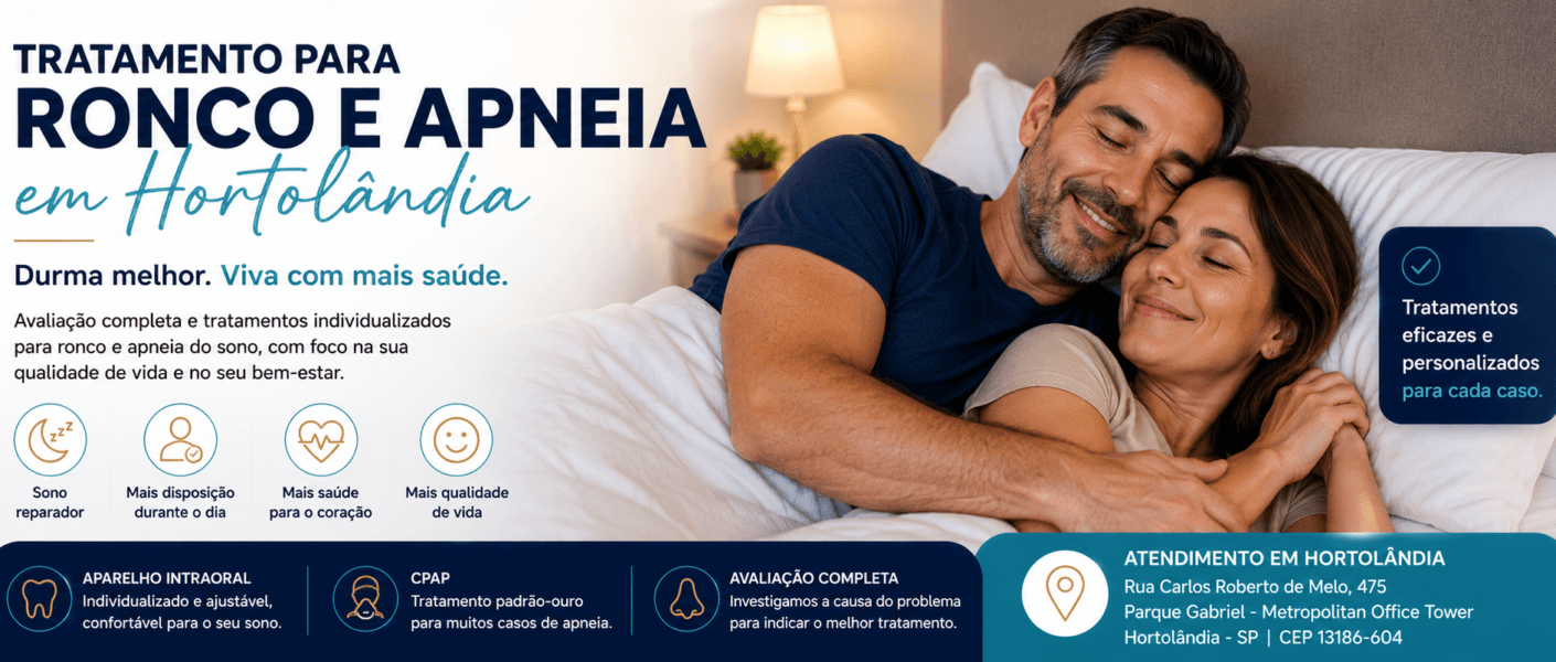 Tratamento para Ronco e Apneia em Hortolândia