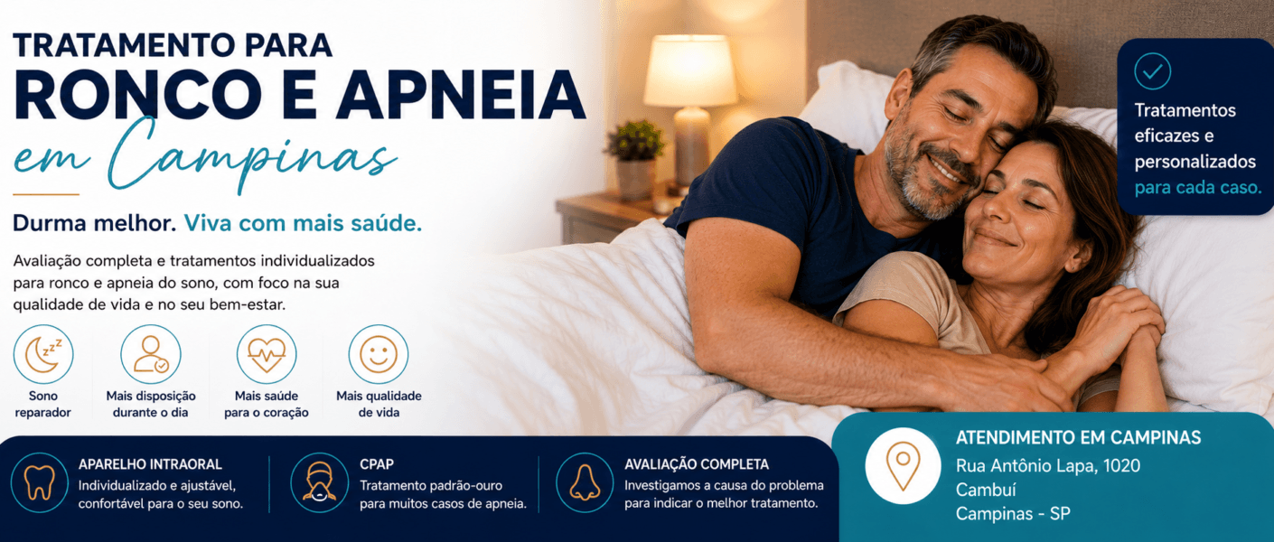tratamento para ronco e apneia em Campinas