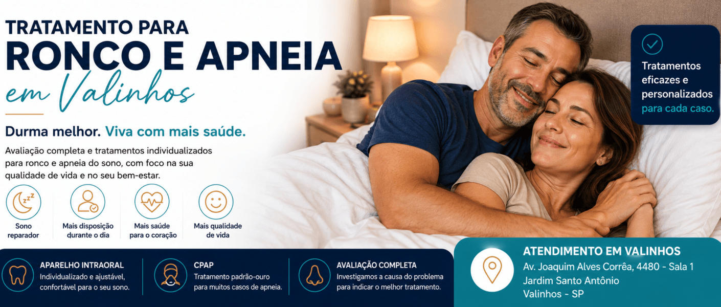tratamento para ronco e apneia em Valinhos