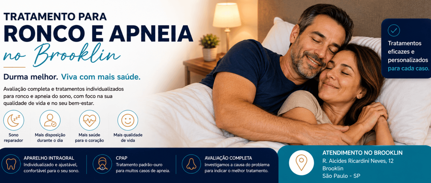 tratamento para ronco e apneia no Brooklin
